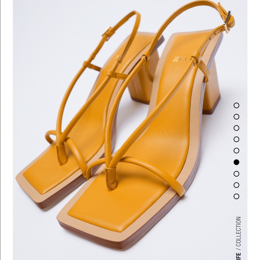Zara sheep leather sandals  bloggers fav